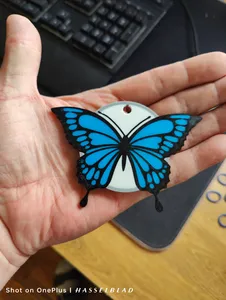 Swallowtail butterfly keychain