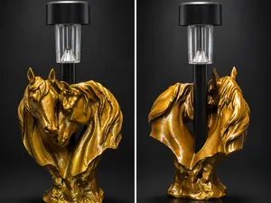 Horse Pair Solar Light Holder