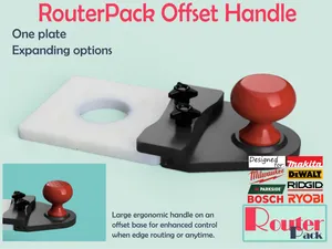 RouterPack Offset Handle for compact routers