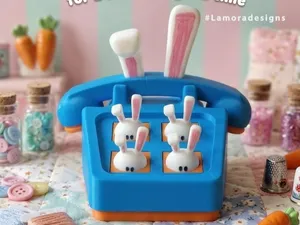 bunny telephone clicker 