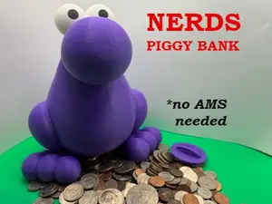 Nerds-shaped piggy bank - no AMS required