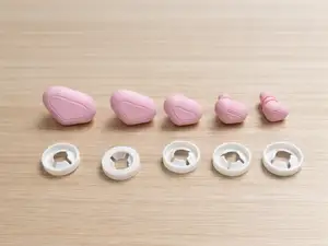 Multiple Size Snap-Fit Noses for Crochet Plushies
