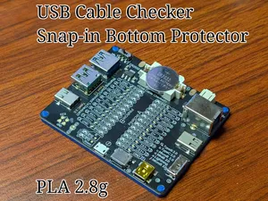 USB Cable Checker Snap-in Bottom Protector