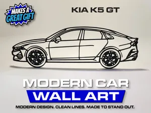 Kia K5 GT Modern Car Wall Art