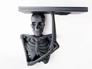 Skeleton Shelf Buddy – Gothic Wall Decor