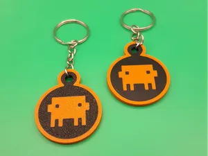 Claude Mascot Keychain — AI Fan Charm