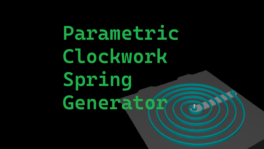 Spiral Coil Spring Generator