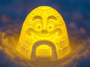 Leucht-Iglu mit Schneelachen KC008