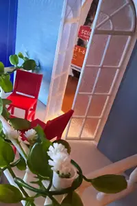 Miniature glass door