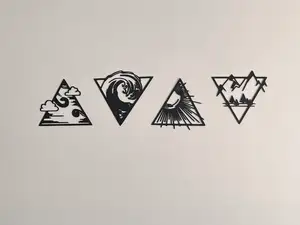 Wall Art - Cloud, Sun, Sea and mountain