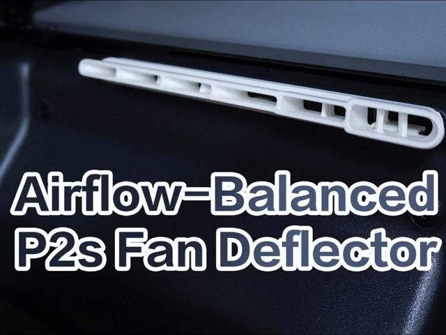 P2s / X2d Right chamber Fan Air-Balance Deflector