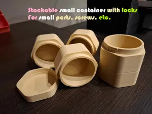 Stackable small boxes with locks