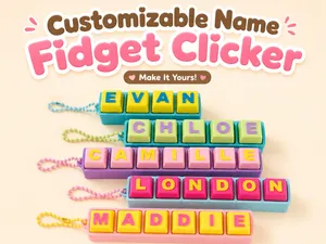 Customizable Name Fidget Clicker