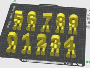Articulated Numbers 0 to 9 (Part 3)
