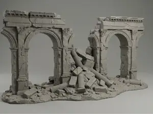 La Columnata Caída: Pasaje en Ruinas
