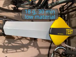 Mudguard - flat, ultralight, easy to mount/unmount