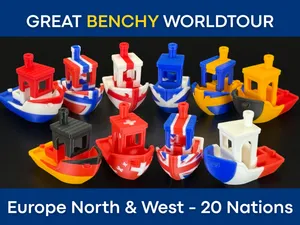 World Flag Benchy - Europe North & West