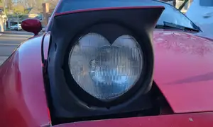 7" Headlamp cover - heart shaped
