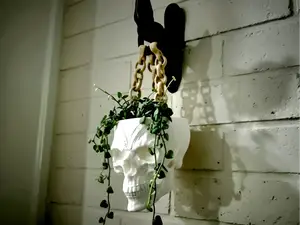 Hanging Skull Planter