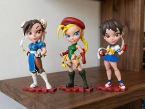 Street Fighter Chibi Figures Chun-Li Cammy Sakura