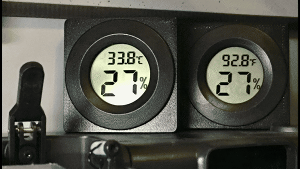Round Hygrometer Humidity Sensor 4 Timelapse Video