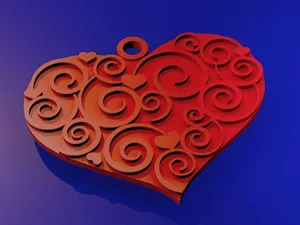 Heart on the neck, St. Valentine's Day