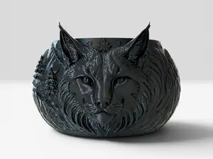 Vaso Lince delle nevi realistica