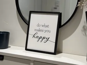 "Do What Makes You Happy" Motivational Wall Poster