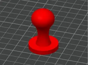 Round stamp handle 31mm