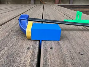 Decking installation Clamp | Fits in 1/8" Gap