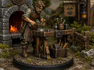 Craftsman Miniature Townfolk D&D