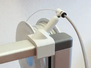 A1 back spool holder with angled filament guide