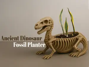 Ancient Dinosaur Fossil Planter