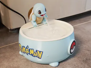 猫咪自动喂水器 循环流动活水喷泉 杰尼龟宝可梦