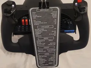 Honeycomb Alpha - Yoke checklist mount