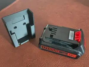 wall mounted battery holder for Black & decker 18V