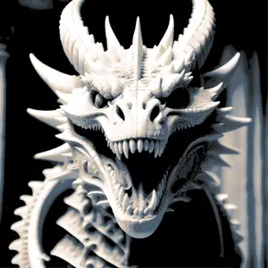 Bone Dragon (Filament Painting) - HueForge