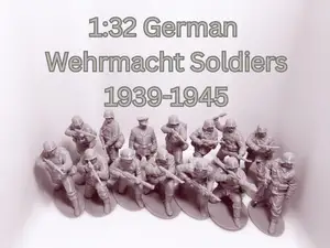 1:32 German Wehrmacht Soldiers