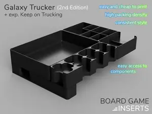 Board Game Insert Galaxy Trucker (2nd Edition) with exp. Keep on Trucking