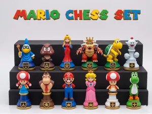Super Mario Chess Set – Full Team STL Collection