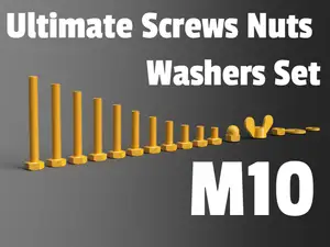Ultimate Bolts, Screws, Nuts, and Washer Set M10