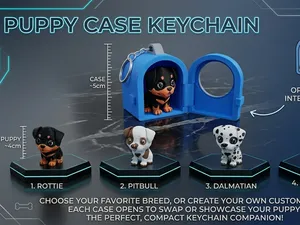 PUPPY CASE KEYCHAIN
