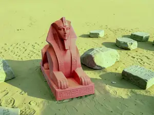 Egyptian Sphinx - Modern Stylised Sculpture