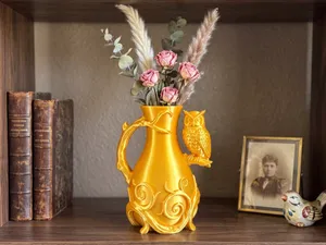 Enchanted Forest Owl Vase & Branch Pitcher Decor