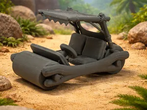 Flintstone Car – Prehistoric Stone Age Vehicle