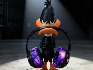 Fan Art Duffy Duck Kopfhörerhalter