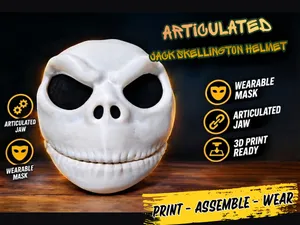 Articulated Jack Skellington Helmet / Mask