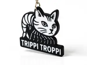 Trippi Troppi Cat Keychain Brainrot