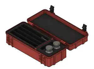 Parametric Rugged Travel Box for injectable HRT