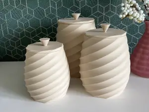 Bath Container Set With Lids (Large,Medium,Small)
